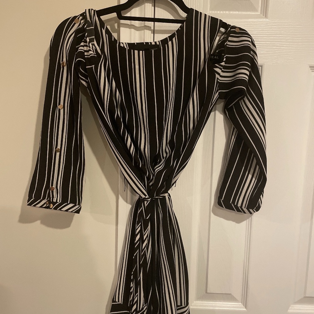 Black and white dress